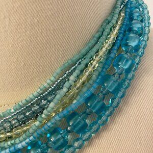 Czech Glass Bead Choker Necklace